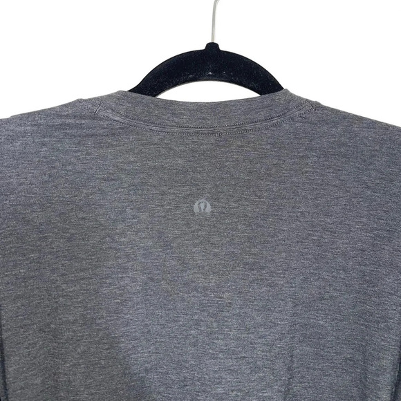 Lululemon Side Tie V-neck Tee Heathered Gray Workout Athleisure 4 Women’s - Picture 9 of 14